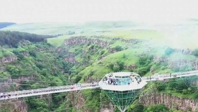 Géorgie : Construction d’un pont de verre en forme de diamant