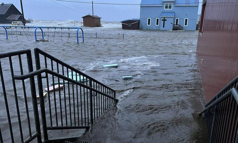 États-Unis - Une tempête d'une rare puissance frappe l'Alaska