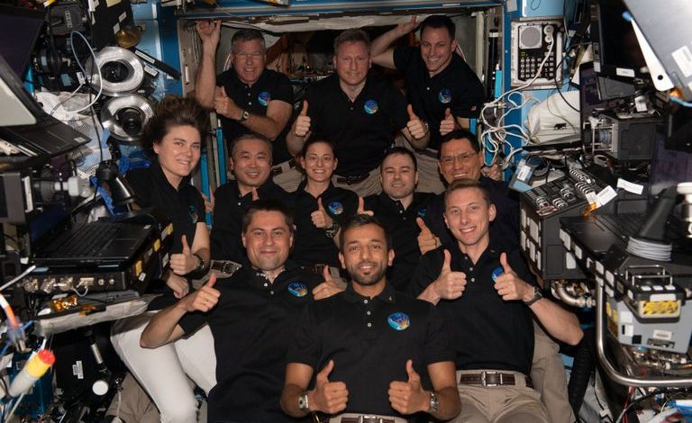 Le Centre spatial Mohammed Bin Rashid publie une image historique... 11 astronautes à la Station spatiale internationale