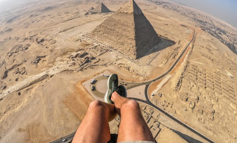 Survole des pyramides... un rêve devenu réalité grâce au parapente