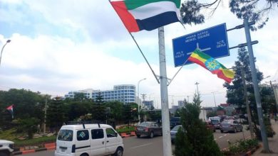 La visite de Mohammed ben Zayed en Éthiopie... Addis-Abeba parée de drapeaux des Émirats arabes unis