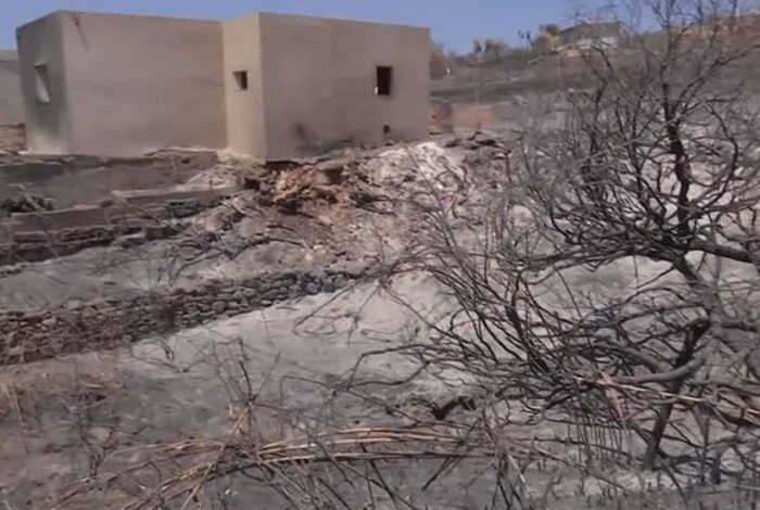 Les Incendies Transforment une Île Touristique en Grèce en Cendres