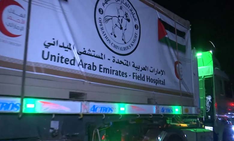 La deuxième partie de l'hôpital de campagne émirati se prépare à entrer à Gaza