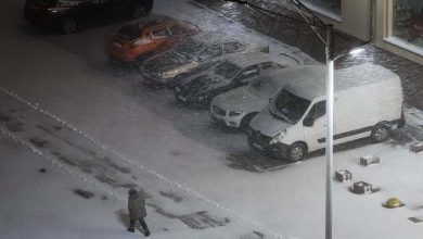 Tempête de neige provoquant une coupure d'électricité en Ukraine