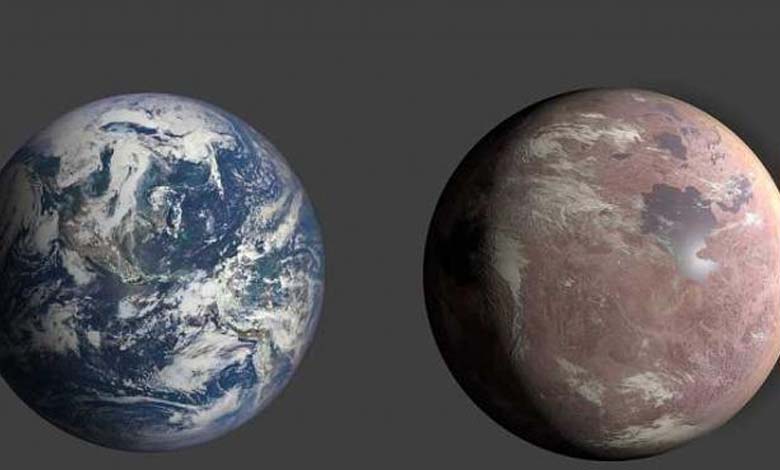 Découverte d'une planète similaire à la terre à moitié recouverte de lave volcanique