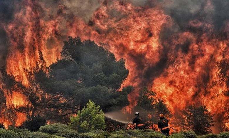 Des vents violents alimentent de nouveaux incendies de forêt en Grèce