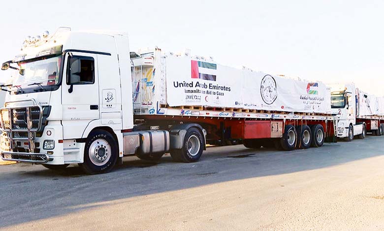 Caravane de l'Espoir... Des aides des EAU arrivent à Gaza pour la première fois depuis la fermeture du passage de Rafah