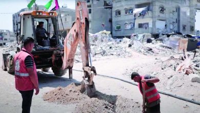 Les EAU lancent la réparation des lignes d'eau détruites dans la bande de Gaza