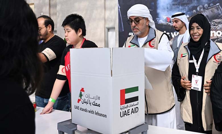 L'initiative humanitaire "Les EAU est avec toi, Liban" : Les EAU envoient 1 100 tonnes d'aide humanitaire au Liban