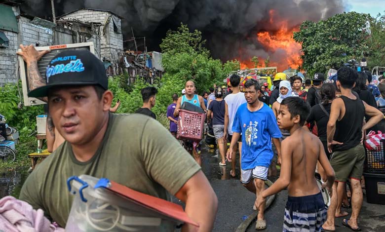 "Enfer" : des flammes dévorent des centaines de maisons au cœur de Manille