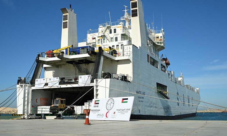 Le plus grand navire d’aide humanitaire émirati en route vers Gaza pour sauver des milliers d'affamés