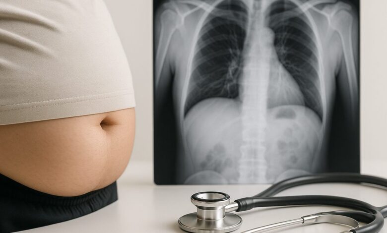 Une étude suggère que la graisse abdominale pourrait augmenter le risque de cancer du poumon